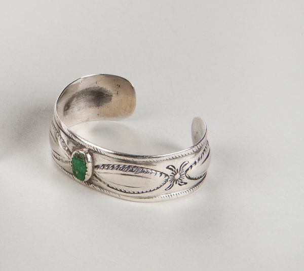 Green Stone Statement Cuff